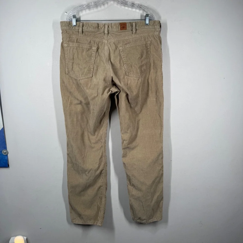 Bills Khakis Mens 14 Wale Corduroy Pants Tan Khaki Straight Leg 36x32 EB 5780